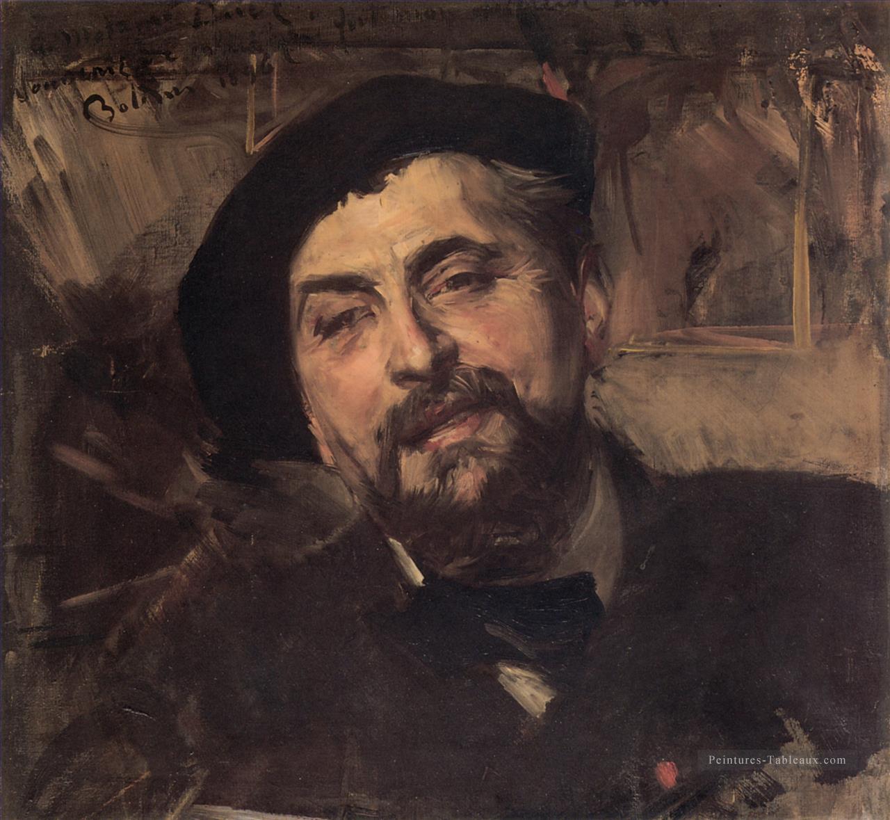 Portrait de l’artiste Ernest Ange Duez genre Giovanni Boldini Peintures à l'huile